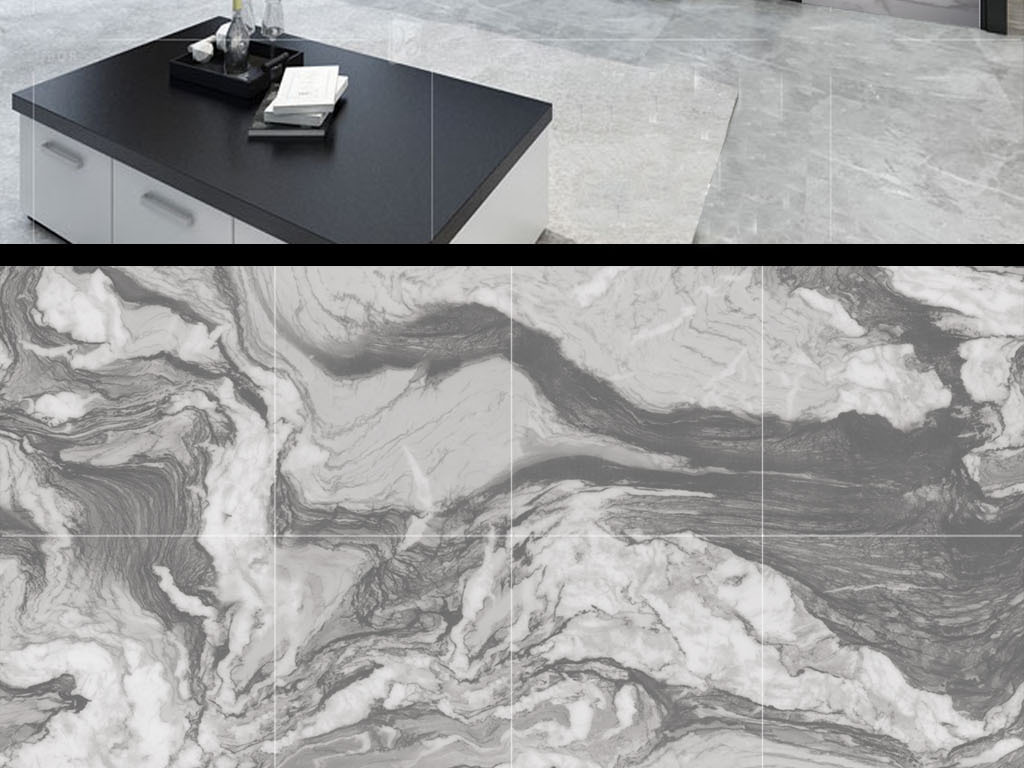 水墨高級(jí)灰石材大板